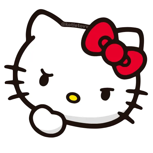 😤 Эмодзи «Hello Kitty ➡» для Telegram