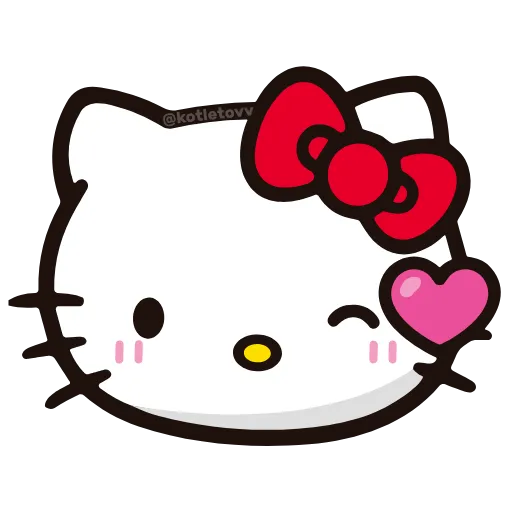 😉 Эмодзи «Hello Kitty ➡» для Telegram