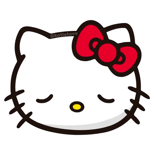 😞 Эмодзи «Hello Kitty ➡» для Telegram