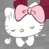 🤍 Эмодзи «𝓗𝐞𝐥𝐥𝐨 𝓚𝐢𝐭𝐭𝐲 𝓫𝔂» для Telegram