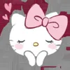 🤍 Эмодзи «𝓗𝐞𝐥𝐥𝐨 𝓚𝐢𝐭𝐭𝐲 𝓫𝔂» для Telegram