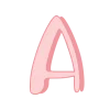 🤩 Эмодзи «Girly vibe - розовые буквы, иконки» для Telegram