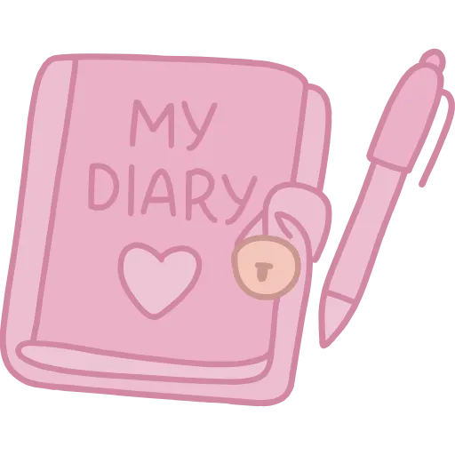 🤩 Эмодзи «Girly vibe - розовые буквы, иконки» для Telegram