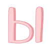 🤩 Эмодзи «Girly vibe - розовые буквы, иконки» для Telegram