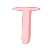 🤩 Эмодзи «Girly vibe - розовые буквы, иконки» для Telegram