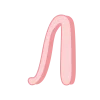 🤩 Эмодзи «Girly vibe - розовые буквы, иконки» для Telegram