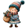 👧 Эмодзи «🎄 New year - новогодние» для Telegram