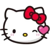 🤩 Эмодзи «⠀ ⠀ ⠀ ⠀ Hello kitty» для Telegram