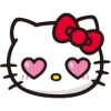 🤩 Эмодзи «⠀ ⠀ ⠀ ⠀ Hello kitty» для Telegram