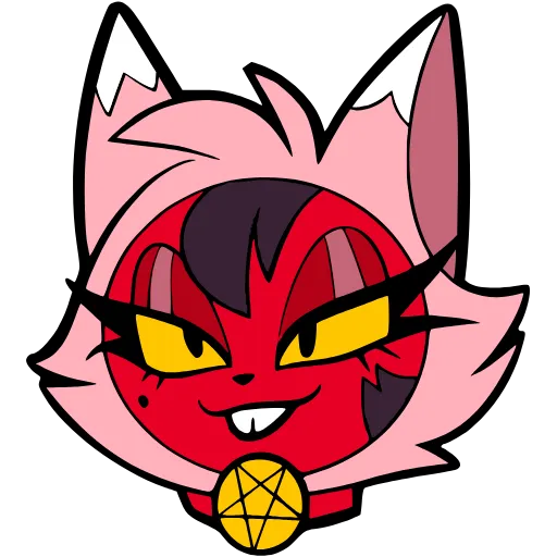 😺 Эмодзи «helluva boss, aint it?» для Telegram