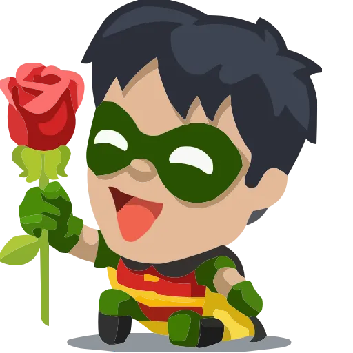 🌹 Эмодзи «Heroes» для Telegram