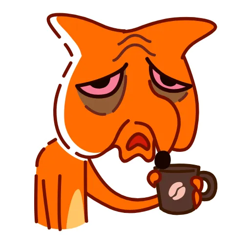 ☕️ Стикер «High Fox» для Telegram