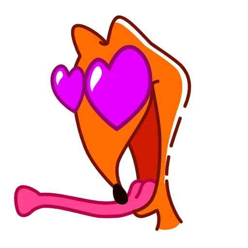 😍 Стикер «High Fox» для Telegram