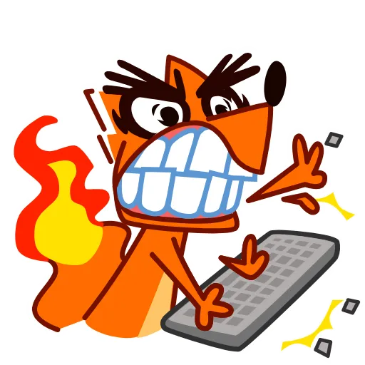 😠 Стикер «High Fox» для Telegram
