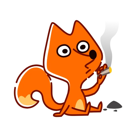 🚬 Стикер «High Fox» для Telegram