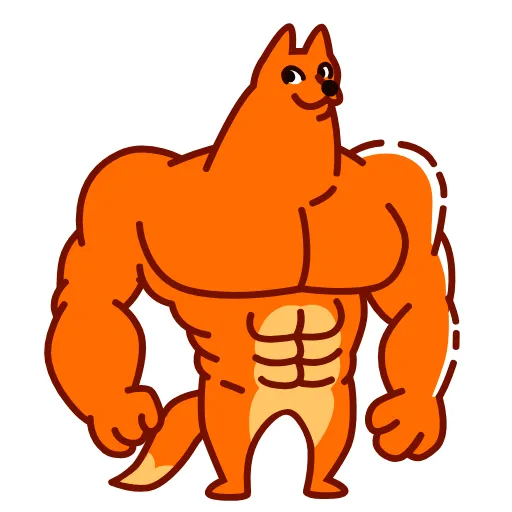 💪 Стикер «High Fox» для Telegram