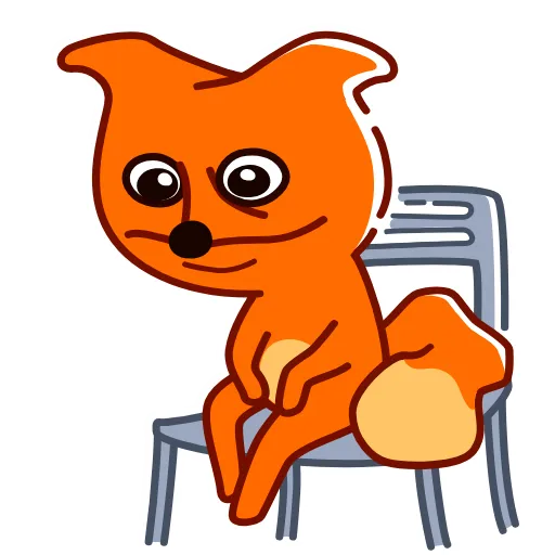 🪑 Стикер «High Fox» для Telegram
