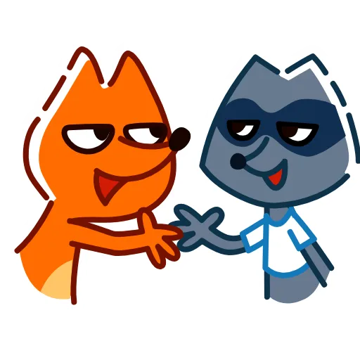 🤝 Стикер «High Fox» для Telegram