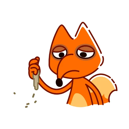 😔 Стикер «High Fox» для Telegram