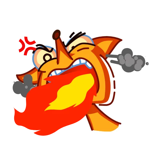 🤬 Стикер «High Fox» для Telegram