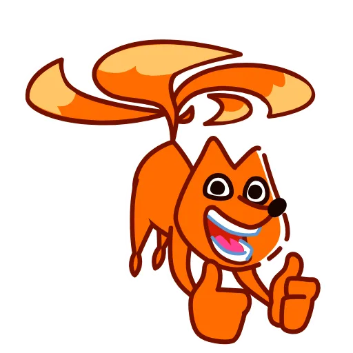 👍 Стикер «High Fox» для Telegram