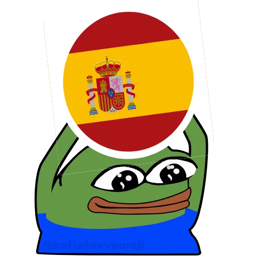 🇪🇸 Эмодзи «Pepe На Евро» для Telegram