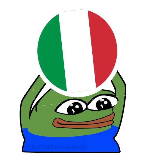 🇮🇹 Эмодзи «Pepe На Евро» для Telegram
