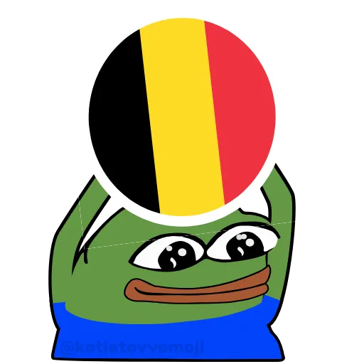 🇧🇪 Эмодзи «Pepe На Евро» для Telegram
