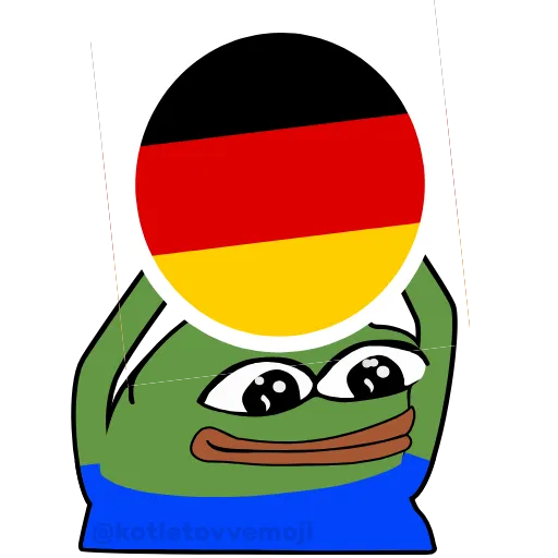🇩🇪 Эмодзи «Pepe На Евро» для Telegram