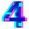 4️⃣ Эмодзи «Hologram Font ()» для Telegram