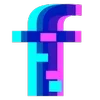 🔡 Эмодзи «Hologram Font ()» для Telegram