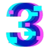 3️⃣ Эмодзи «Hologram Font ()» для Telegram