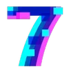 7️⃣ Эмодзи «Hologram Font ()» для Telegram