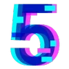 5️⃣ Эмодзи «Hologram Font ()» для Telegram