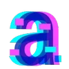 🔡 Эмодзи «Hologram Font ()» для Telegram