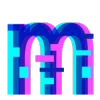 🔡 Эмодзи «Hologram Font ()» для Telegram