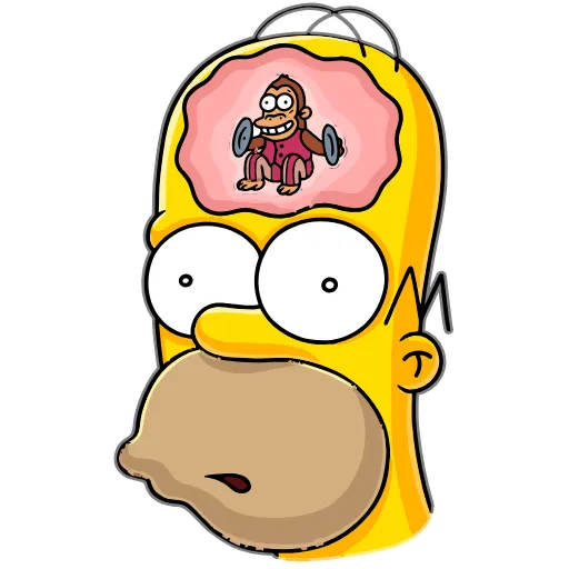 😵‍💫 Эмодзи «Homer Simpson» для Telegram