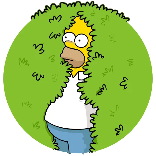 🫣 Эмодзи «Homer Simpson» для Telegram