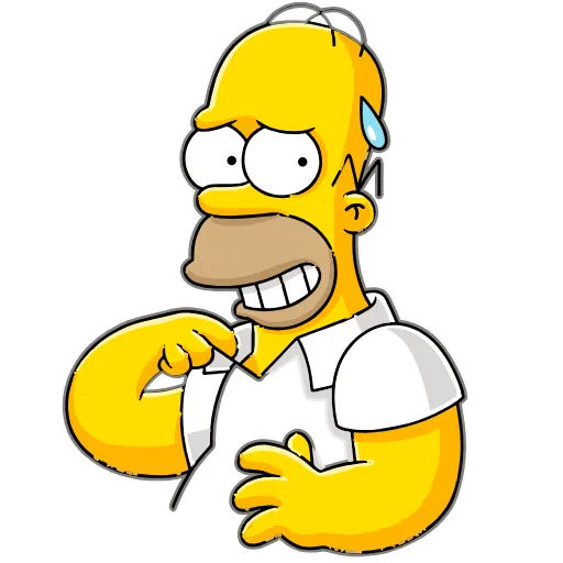 😰 Эмодзи «Homer Simpson» для Telegram