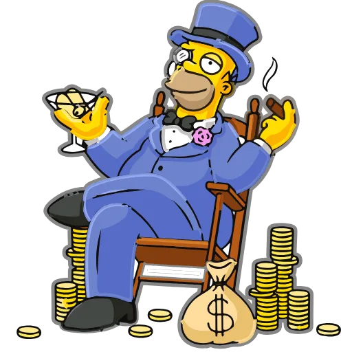 🤑 Эмодзи «Homer Simpson» для Telegram