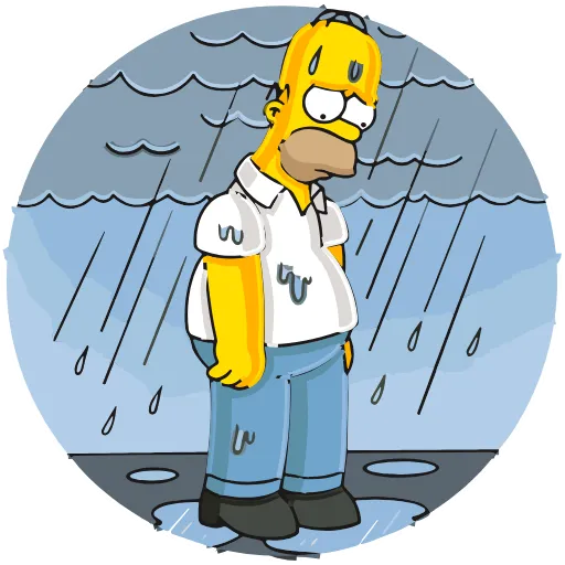 😓 Эмодзи «Homer Simpson» для Telegram
