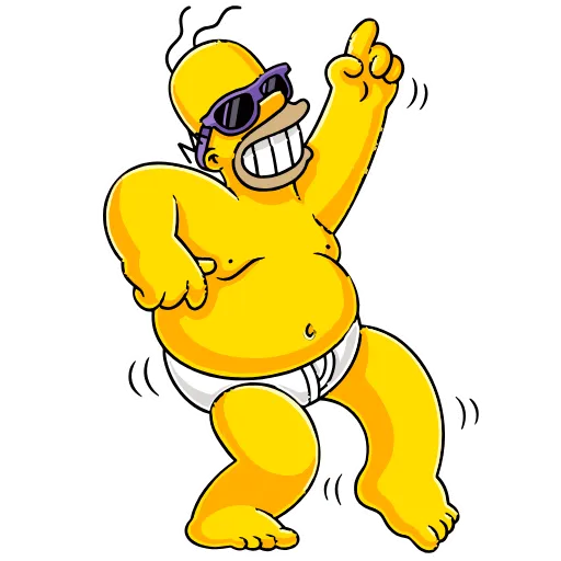 🕺 Эмодзи «Homer Simpson» для Telegram