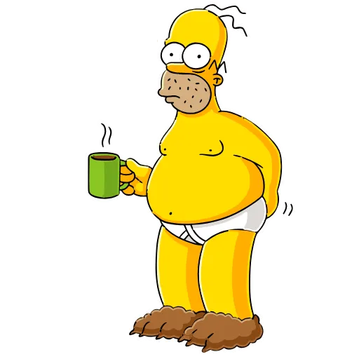 ☕️ Эмодзи «Homer Simpson» для Telegram