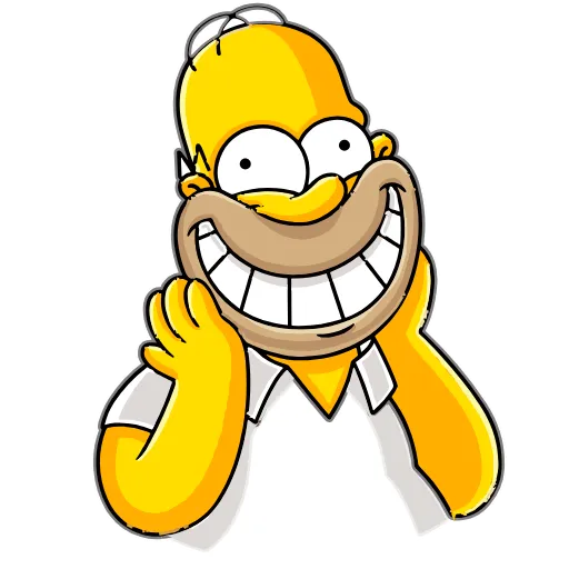 😁 Эмодзи «Homer Simpson» для Telegram