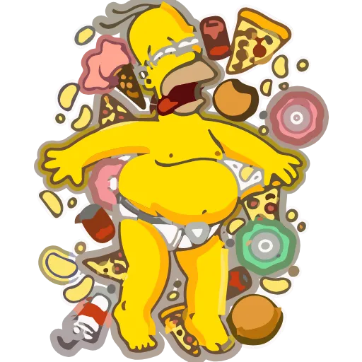🥰 Эмодзи «Homer Simpson» для Telegram