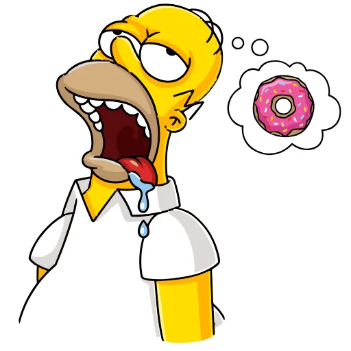 🤤 Эмодзи «Homer Simpson» для Telegram