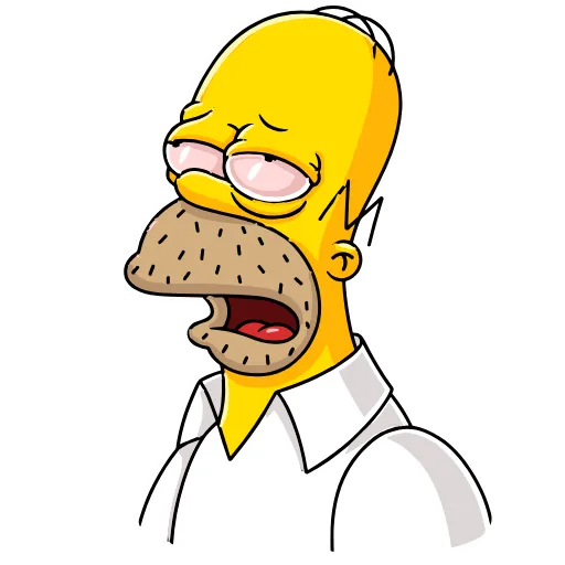🥱 Эмодзи «Homer Simpson» для Telegram