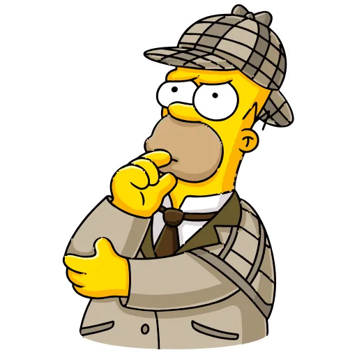 🤔 Эмодзи «Homer Simpson» для Telegram