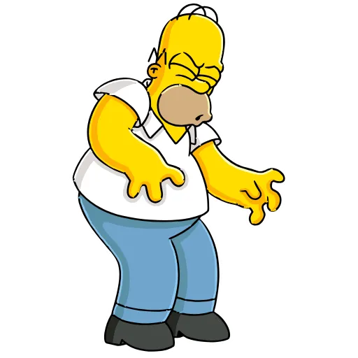 😩 Эмодзи «Homer Simpson» для Telegram