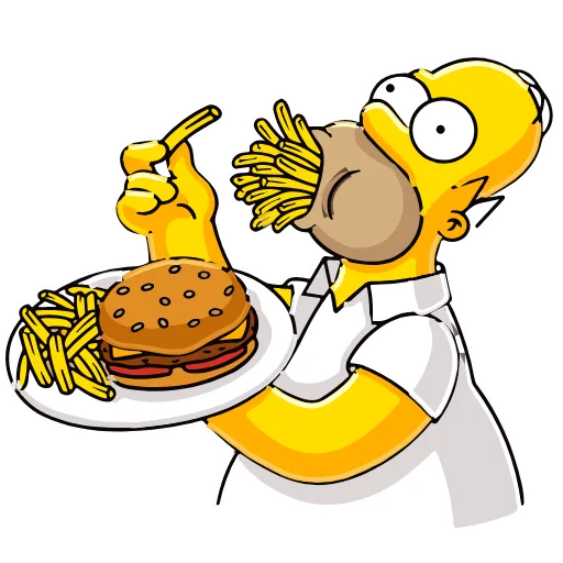🍔 Эмодзи «Homer Simpson» для Telegram